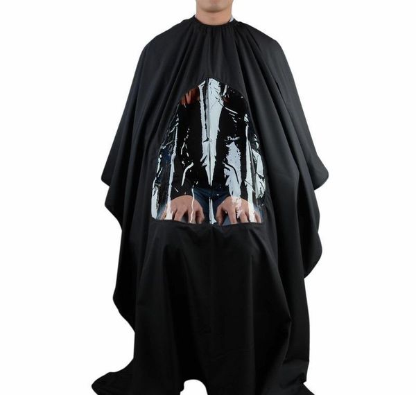 

salon barber hair cutting gown cape with viewing window hairdre wmtnbb xhhair
