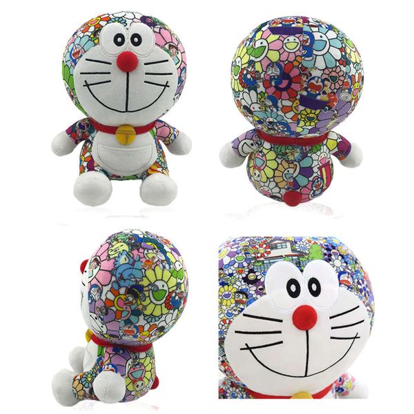 

anime murakami's dingdang plush blue fat robot cat cute doraemon doll children's pillow