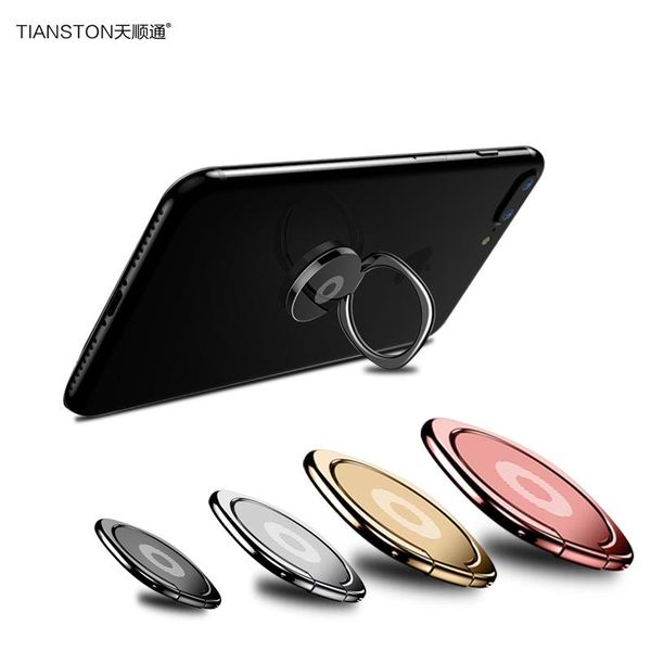 

tianston universal phone finger ring holder 360 degree stand for iphone x 7 6 plus samsung huawei smartphone tablet plain bague wmtoci