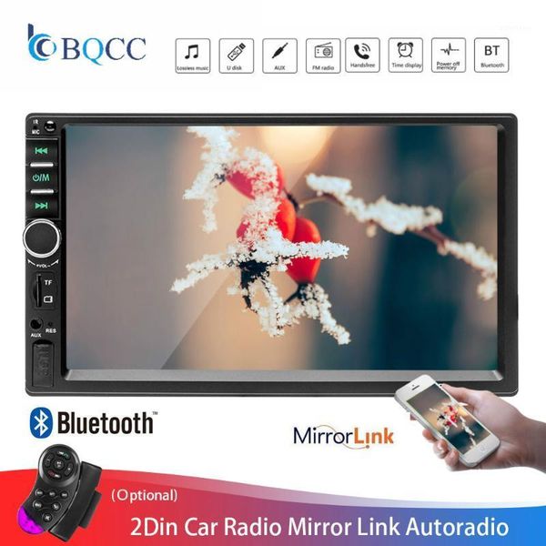 

2din car radio 7018b autoradio mirror link touch screen audio radio bluetooth video mp5 7" multimedia player fm/tf/usb1