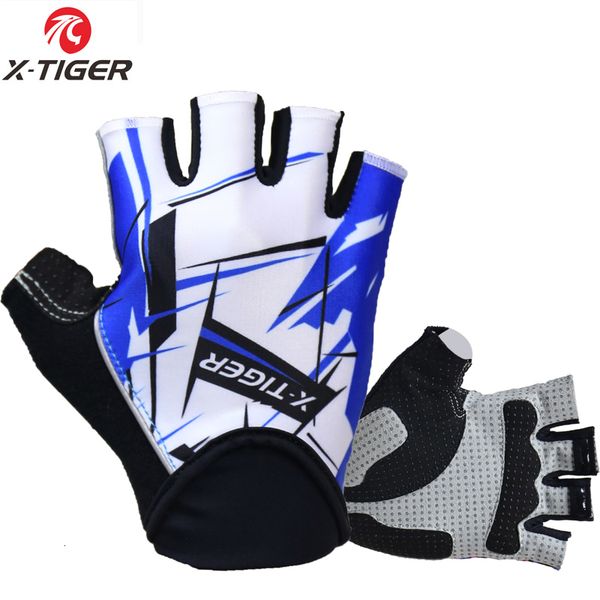 

breathable shockproof mountain x-tiger finger mtb bike half bicycle gloves men sports cycling clothings