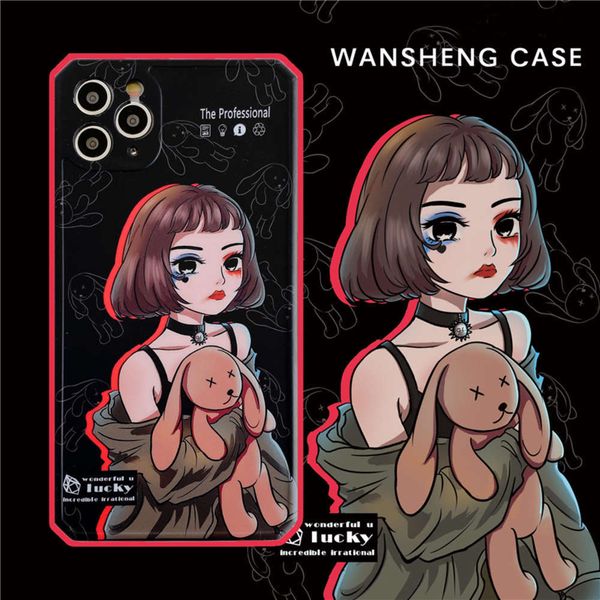 

1dwplay shengchao brand girl 12 11pro max mini x xs xr / se mobile phone vip 7p female 8plus silicone camera protective case