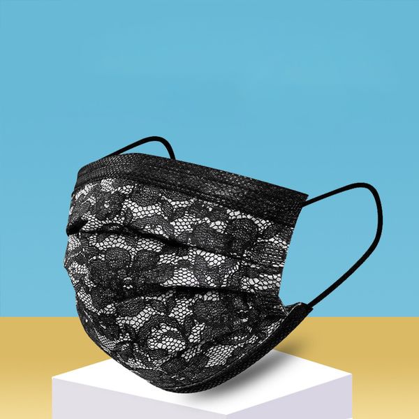 

designer lace disposable face masks masks print masks mascarilla de encaje mascara boca protection face cover color