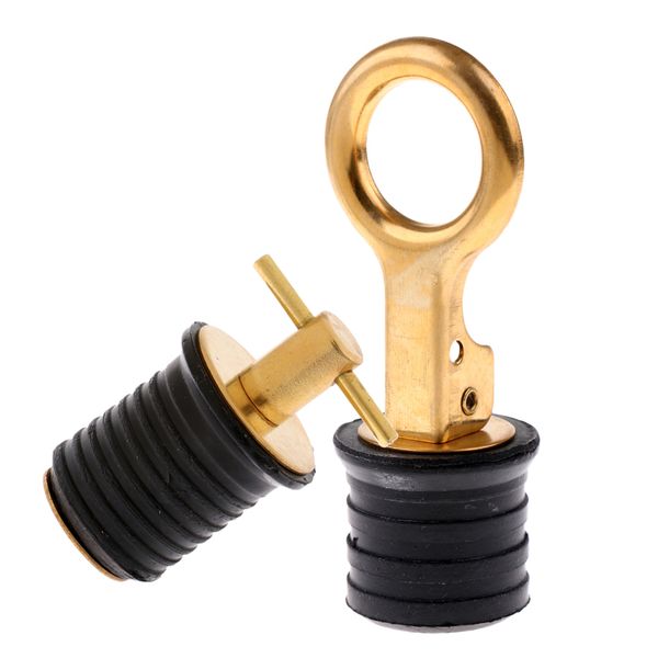 

rubber & brass boat livewell 30mm snap drain plug & 24mm twist drain plug