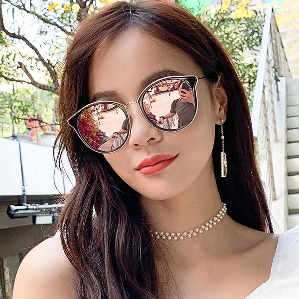 

eye new korean version glasses net red street pgraphy ins women fashion polarizing anti blue sunglasses lady, White;black