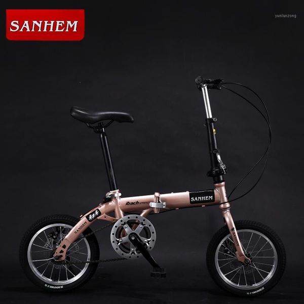 

bikes 14-inch foldable ultra-lightweight kids bike children variable speed dual brake folding bicycle for student1