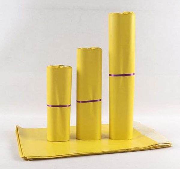 

17*25cm yellow courier bag self-seal mailbag plastic poly mailing envelope waterproof postal shipping bags bbyadf sport77777