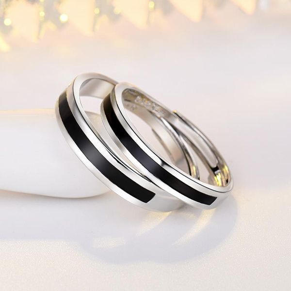 

yada gifts retro japanese-style ring for men&women lovers couples ring engagement wedding jewelry stainless steel ring rg200017 jllowt, Silver