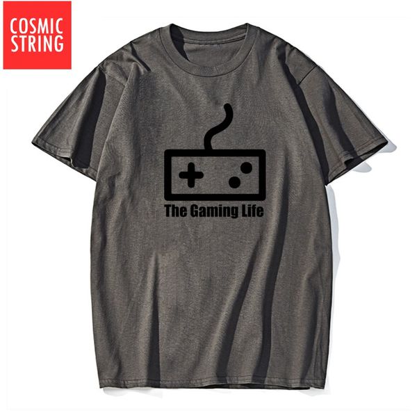 

космический string короткий рукав прохладный% coggon игровой жизни печать случайно летом тенниску о ncek мужчины тройники толстовка с капюшо