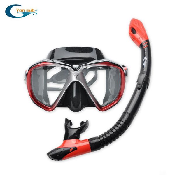 

diving masks yonsub full dry silicone snorkel tube set with box for swimming underwater snorkeling spearfishing