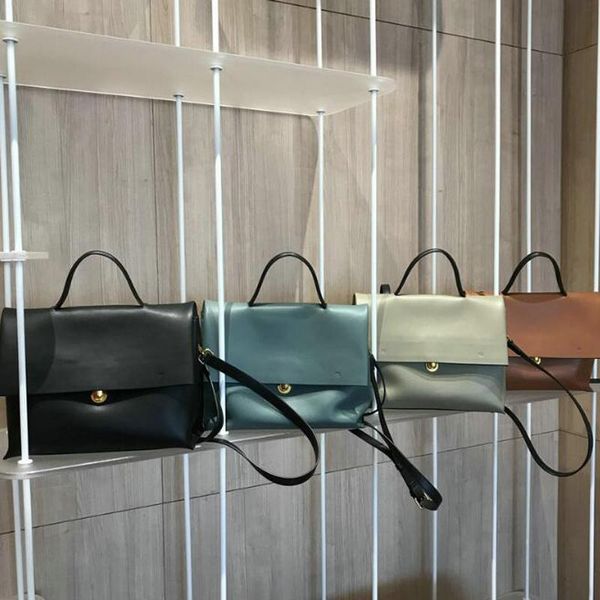 

leather crossbody bags tote for women big capacity cowhide winter shoulder messenger bag female travel purses post handbags