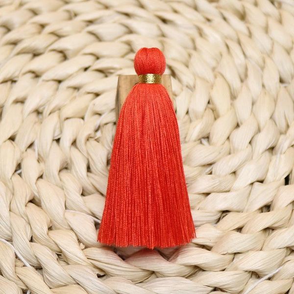 

20pcs 6cm golden silk tieback tassels fringe home textile curtain decor accessories diy keychain garmen trim crafts mini pendant h jllvwf