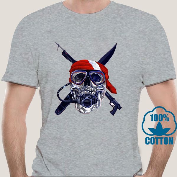 

0302d scuba gifts skull speargun spearfishing dive flag tshirts sport hooded sweatshirt hoodie