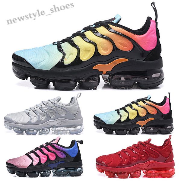 

2019 new tn plus racer blue university red women mens sports shoes spirit teal geometric active rainbow men sneaker trainer tk06