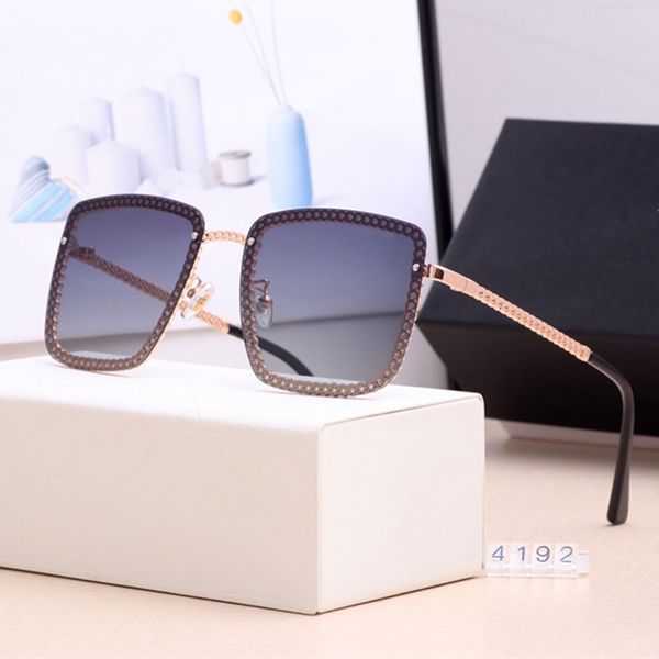 

2021 new fashion sunglasses women brand designer rimless gradient sun glasses shades cutting lens frameless uv400 tr7o, White;black