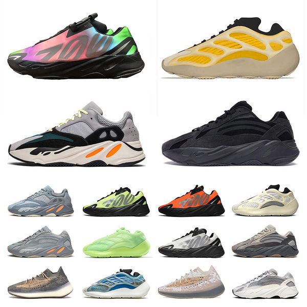 

2020 new kanye west 700 v2 static men women running shoes tennis runner azareth alien mist srphym black inertia bone white sneakers trainers, White;red