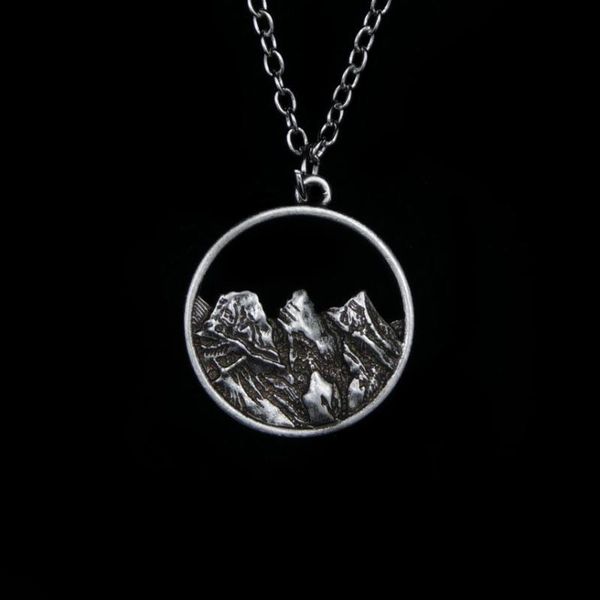 

chains 12pcs three sisters mountain necklace women men sanlan jewelry, Silver