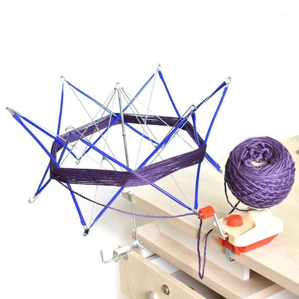 

patchwork draad winder breien paraplu swift wol garen string winder holder handbediende strengen lijn gehaakte stitch craft1, Black