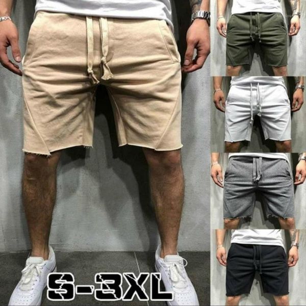 

loose sports shorts men's large size new fashion casual shorts men's cotton running basketball workout1, White;black