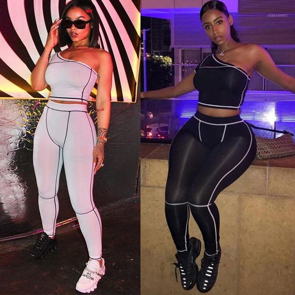 

yoga outfits 2021 active women's set striped single shoulder sports fashion suit gym fitness woman workout clothes sportswear1, White;red