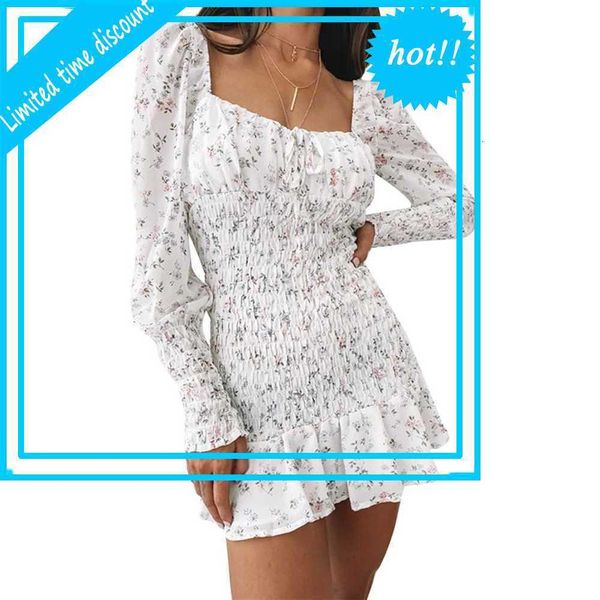 

fashion women's dress vinatge long mouw summer background flowers printed dresses backless chiffon elegant vestidos, Black