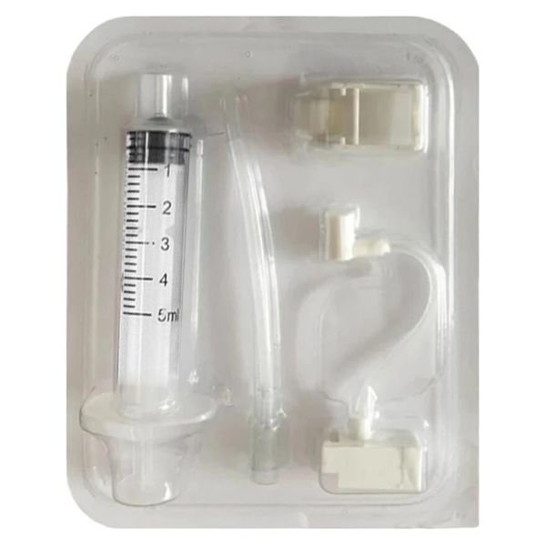 

25d vanadium tianium crystal injection syringe no needle tubing disposable pn for face restoration skin care water meso gun
