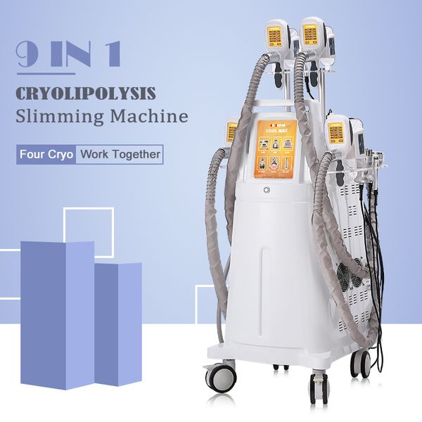 Cryolipolysis Machine 4 Cryo Hapses birlikte çalışır kriyolipolyse Criolipolisis Yağ dondurucu vücut zayıflama Lipofreeze İnce Makineler