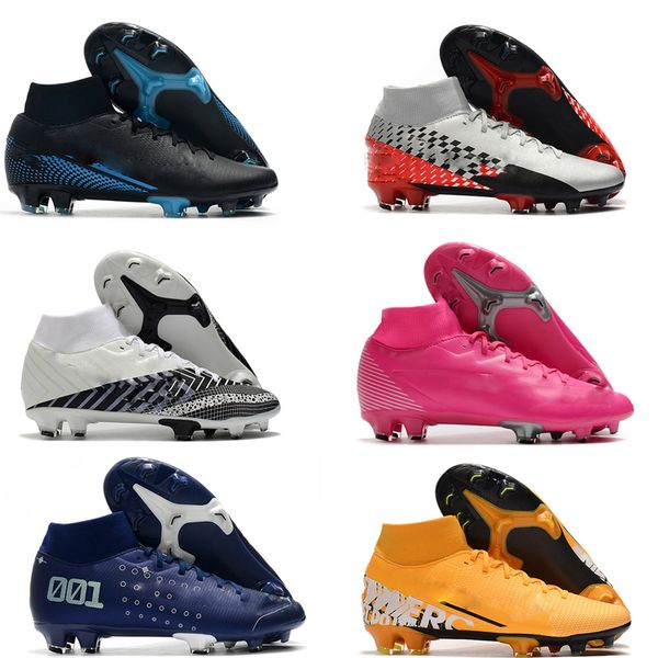 

mercurial 7 elite fg39-45 fast delivery mens women soccer shoes bondy new lights future lab fg high ankle soccer cleats football boots