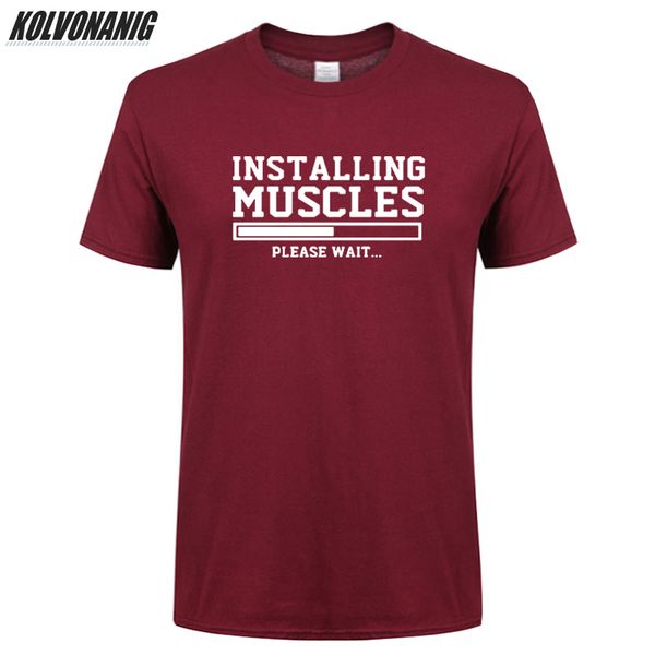 

лето установки мышца загрузка пожалуйста подождите смешной printed фитнес тавро вскользь тройники спорт толстовка с капюшоном hoodie мужчин