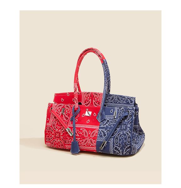 

large capacity cross-body canvas 2020 new stylish antique cloth cashew flower platinum bag one-shoulder handbag senior designer lssf-128