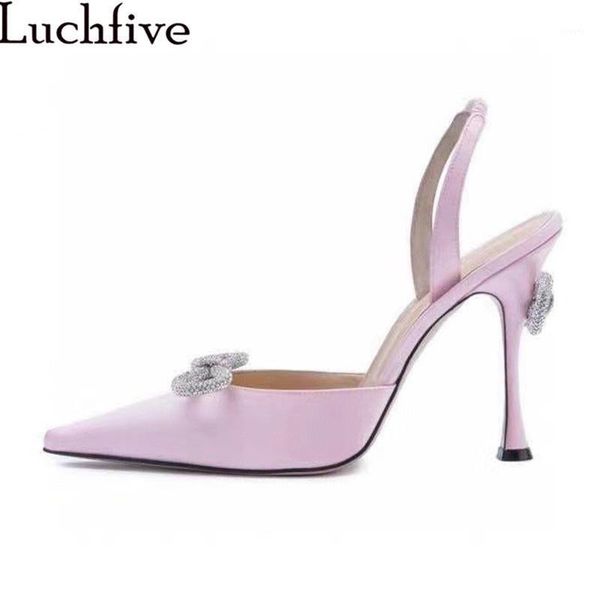 

pink red crystal bowknot bridal shoes women satin pointy toe high heel shoes gladiatus sandals wedding party mujer1, Black