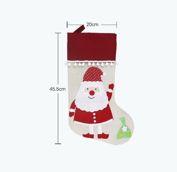 

christmas cute christmas stocking party hanging socks decoration tree ornament decor hosiery xmas socks kids gift bag ca