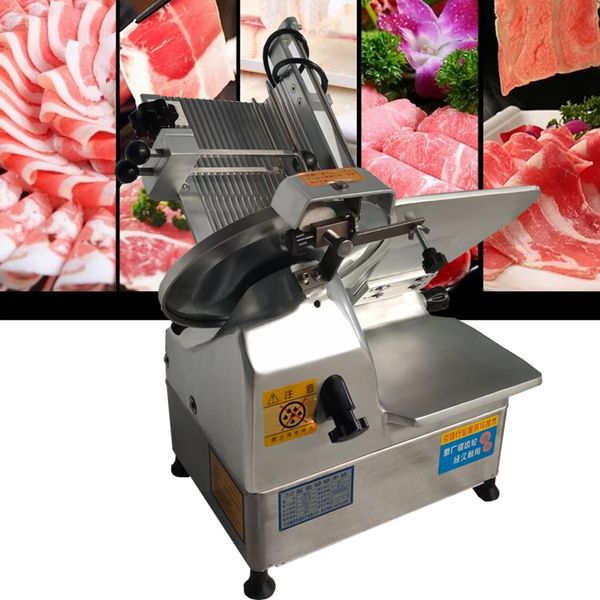 Rolo de carneiro elétrico cortador de carne moedor de carne automático carne de carneiro batata fatia pão moedor de alimentos 370w