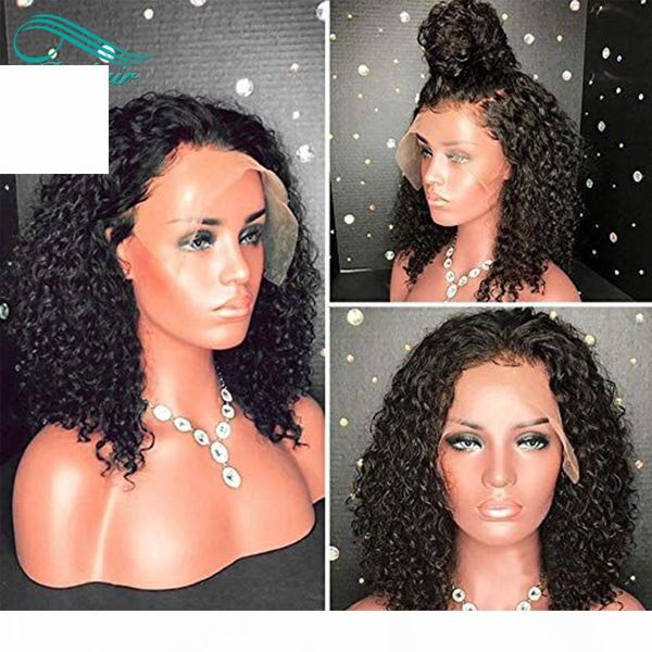 

curly lace front human hair wigs for black women brazilian virgin hair full lace wig with baby hairs frontal pre plucked full end, Black;brown