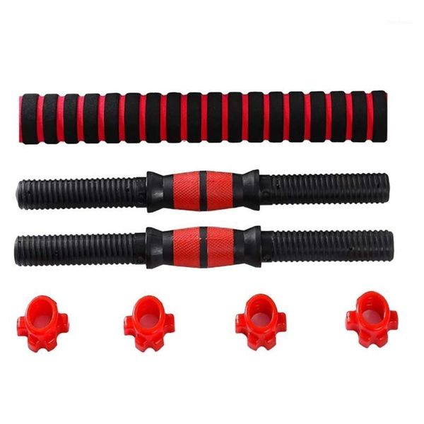 

dumbbells 2 sold 40cm environmental protection dumbbell grips + 4 nuts 2x bars collars weight lifting gym dumbell handles1