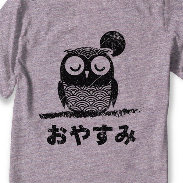 

cute owl t-shirt anime manga kawaii japanese oyasumi - men - women sizes cool gift personality tee shirt sport hooded sweatshirt hoodie