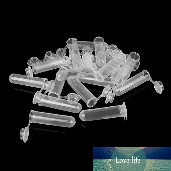 10PCS 5ml Durchscheinende Kunststoff Zentrifugenröhrchen Kleine Runde Flasche Labor Maßstab Probe Lagerung Deckel Mit Abdeckung Pulver feste Behälter