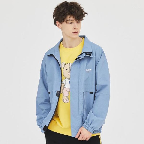 

metersbonwe men's casual jackets 2020 new spring men fashion stand collar jacket men handsome loose tooling jacket1, Black;brown