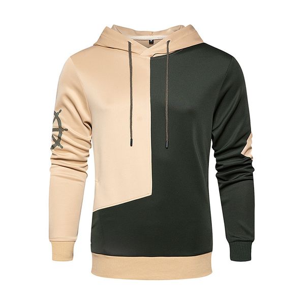 

striped autumn spring hoodie sweatshirt mens hip hop punk pullover streetwear casual fashion clothes oversize kg-575, Black