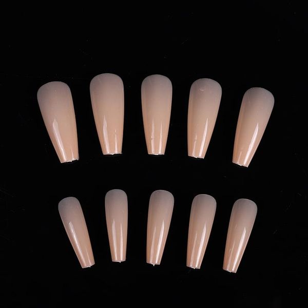 

100pcs full cover press on pointed solid color fresh temperament false nails wearable stiletto fake nails with glue 2020, Red;gold