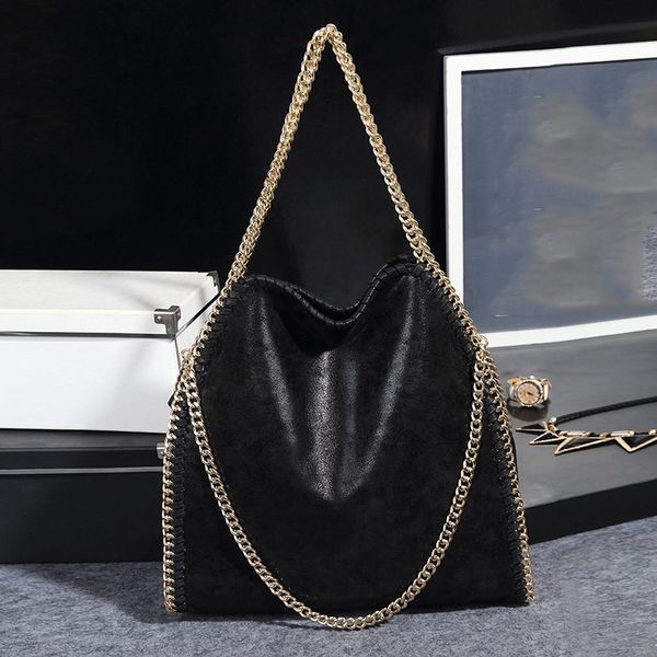

2020 new chain female bag solid color foldable tide shoulder bag female package pu matte leather bags women's luxury designer bag handb