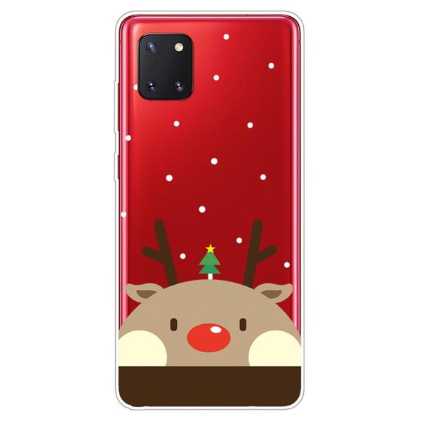 

for samsung galaxy a81 note 10 lite christmas series clear tpu protective case