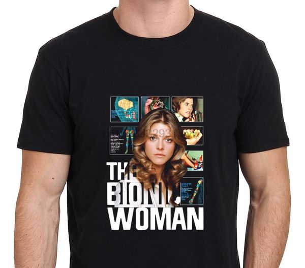 

new bionic lindsay wagner 70s tv show men black size s to xxxl short sleeves cotton hoodie designers t shirts sweatshirt