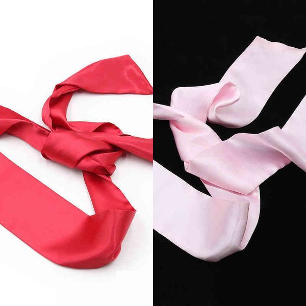 NXY SM Bondage Role Play Sex Blindfold Toys of Silk Satin Tie Máscara de olho para as mulheres Homens BDSM Algemas Pulso Adulto Jogos Partido Nightlife 1223