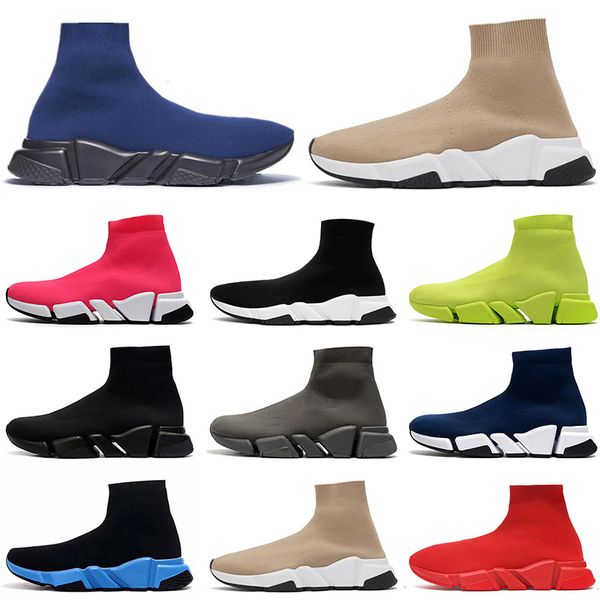 

paris speed trainer sock boots for men casual shoes graffiti platform women mens designers sock boots outdoor sports sneakers shoes, White;red