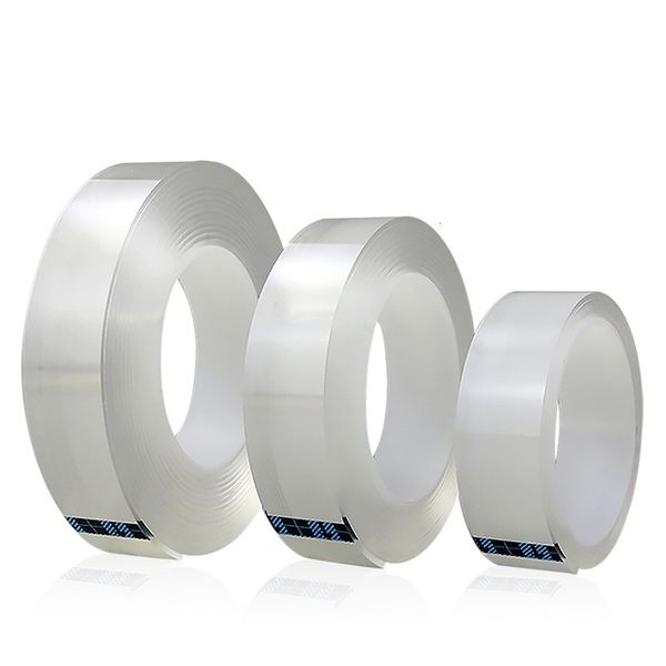 

removable 1/2/3/5m reusable double-sided adhesive nano traceless tape sticker washable adhesive tape wholesale