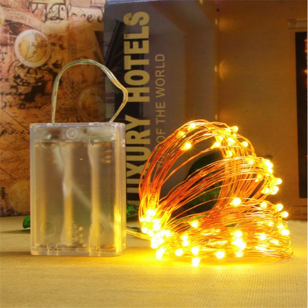 

factoryaiteoperated copper 10m 100leds led mini wire battery string fairy christmas xmas home party decoration light warm/pure whit