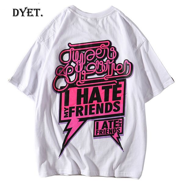 

streetwear hip hop funny friends summer spring short sleeve white tees back print sport hooded sweatshirt hoodie t shirt