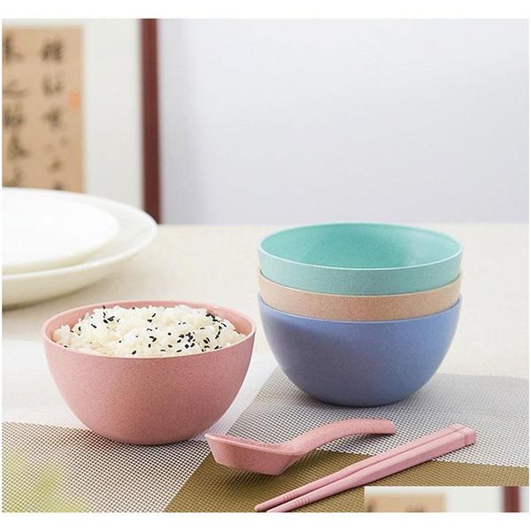 

2017 new bowls creative wheat straw products cartoon children rice bowl tableware fruit bow sqcwxu bdenet
