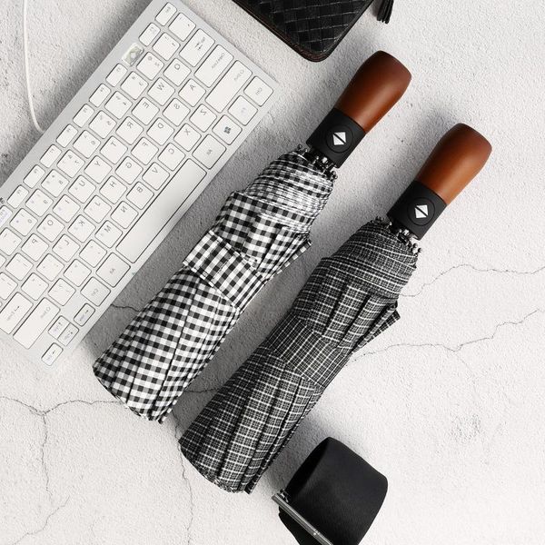 

хаундстут творческий matic зонт gentleman 3 fold мужчины бизнес luxury wood handle ретро зонт путешествия портативный u5b228 bbyslr sweet07